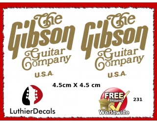 The Gibson Guitar Company Guitar Decal 231